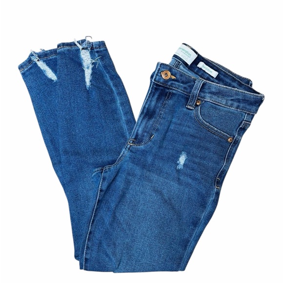 Celebrity Pink Denim - Celebrity Pink Women's Distressed Skinny Jeans - Blue